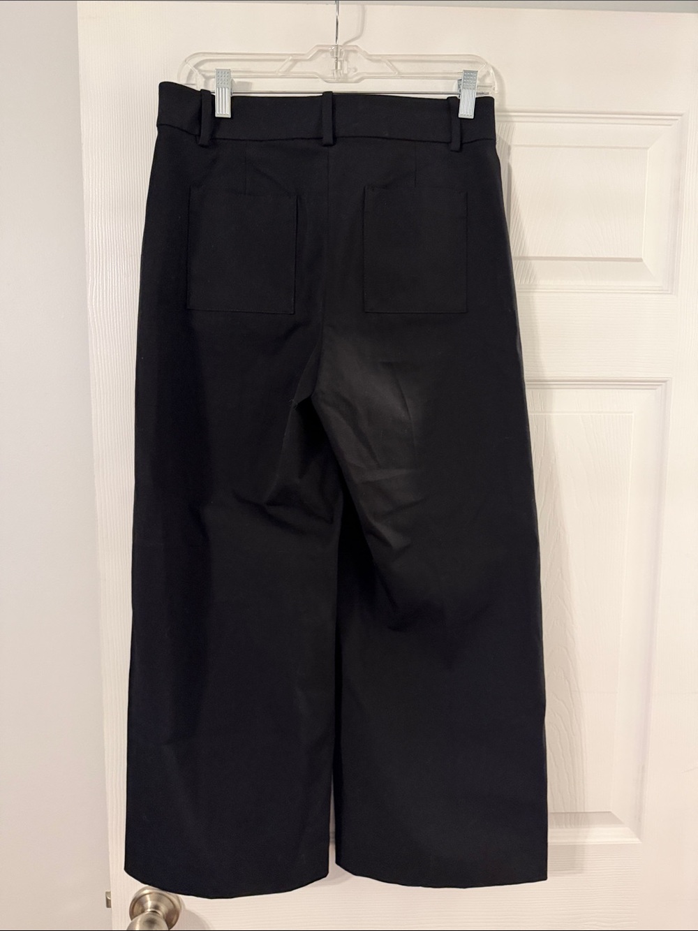J. Crew Black High-Waist Wide Leg Pants size 4 inseam 25” brand new - Picture 4 of 9